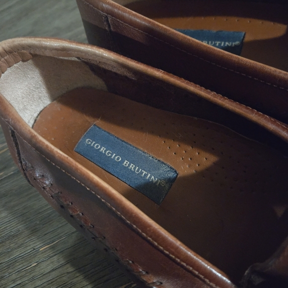 Franco Sarto Brown Leather Tassel Loafers - Men main image 9
